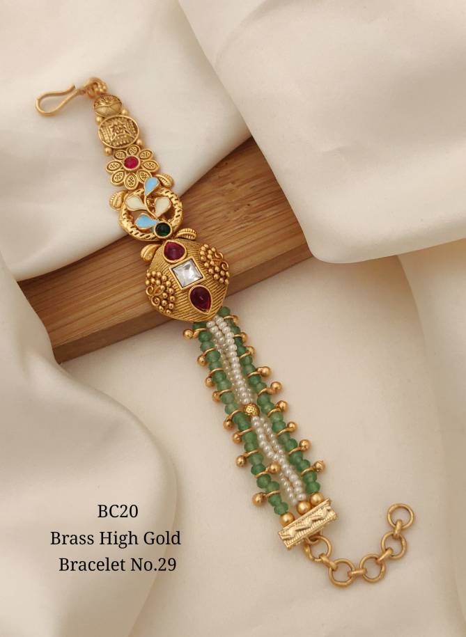 BC16 Designer Brass High Gold Bracelets Wholesale Price In Surat
